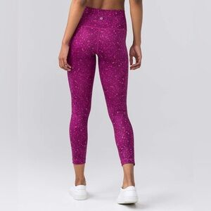 Lululemon High Times Pant Size 4 Leggings Paradise Geo Regal Plum Gym Yoga  4